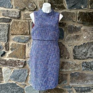 NWT J.Crew Tie-neck tank dress in autumn tweed Item AR691 Size 14